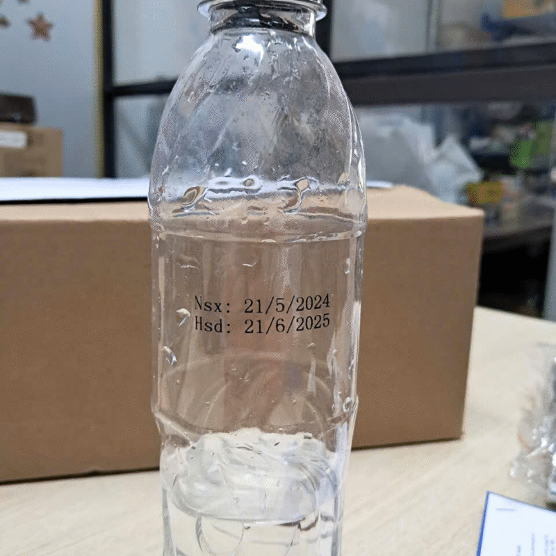 In date trên chai nhựa năm 2025 dùng máy nào?