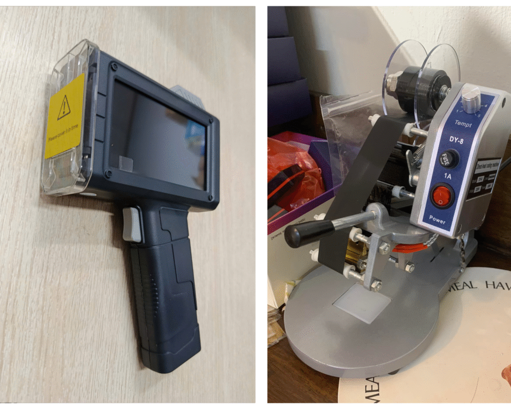 So sánh in date dập tay và máy in date cầm tay năm 2025